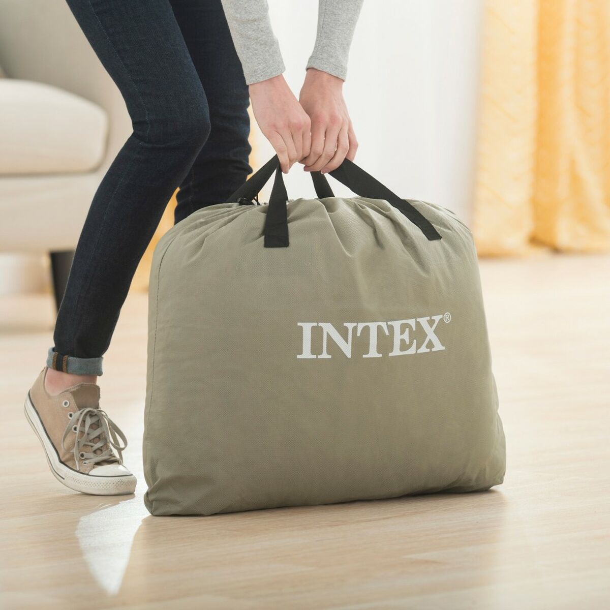 Pat Gonflabil Intex Fiber-Tech 152 x 56 x 203 cm